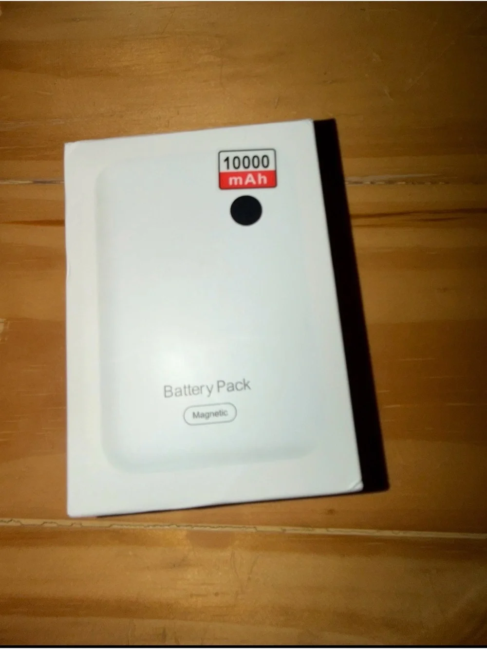 Magnetic 10000 mAh Black Battery Pack Portable Power Bank